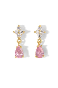 The Indi Pink Drop Earrings